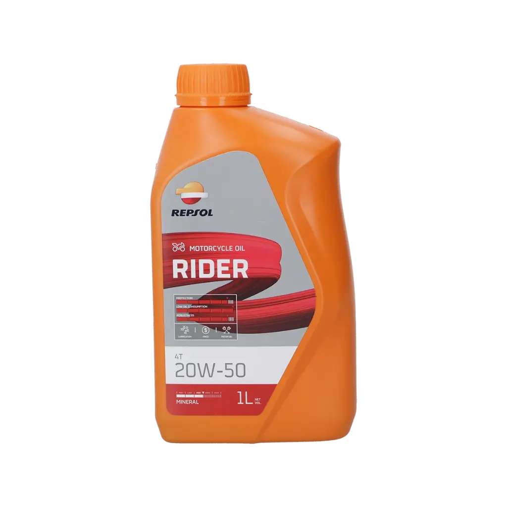 ACEITE   1/4 REPSOL 20W50 RIDER MOTOR TOWN 4TIEMPO
